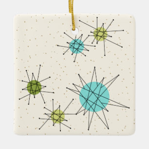 Iconic AtomSternexplosion-Weihnachtsverzierung Keramikornament