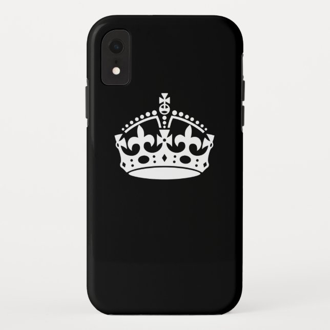 Iconic Behielt Calm Crown auf Black Case-Mate iPhone Hülle (Rückseite)
