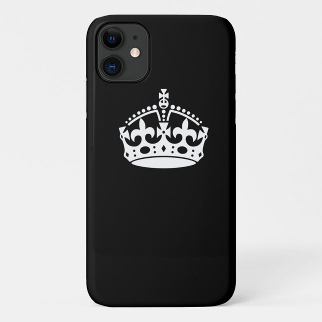 Iconic Behielt Calm Crown auf Black Case-Mate iPhone Hülle (Rückseite)