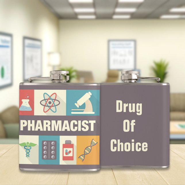 Iconic, beruflicher Apotheker Flachmann (Von Creator hochgeladen)