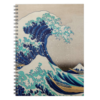 Iconic Blue Great Wave japanische Kunst Notizblock