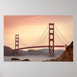 Iconic Bridge Golden Gate San Francisco Poster