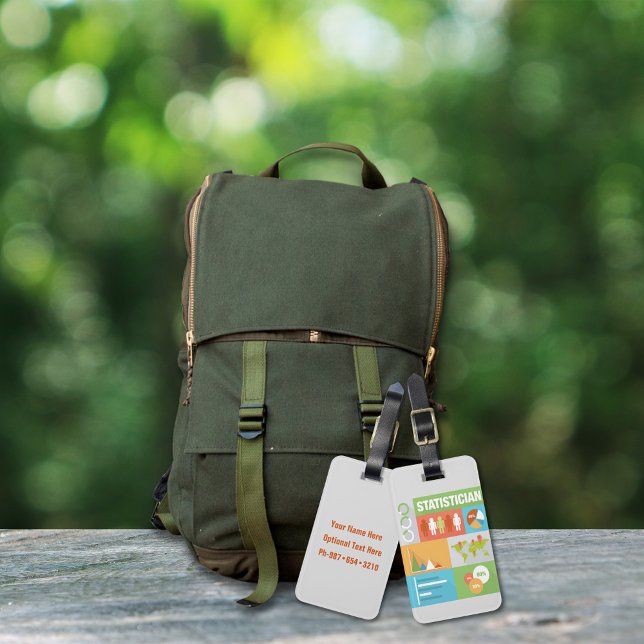 Iconic Design beruflicher Statistiker Gepäckanhänger (Von Creator hochgeladen)