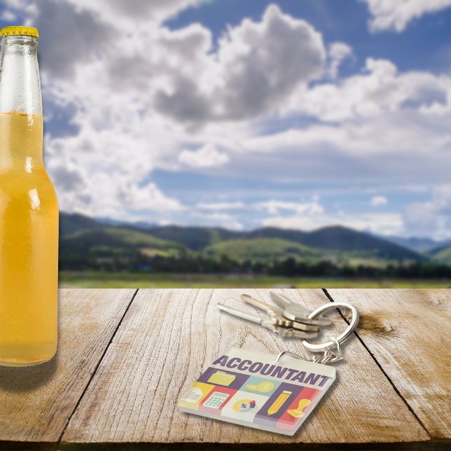 Iconic-Design des beruflichen Buchhalters Schlüsselanhänger (Von Creator hochgeladen)