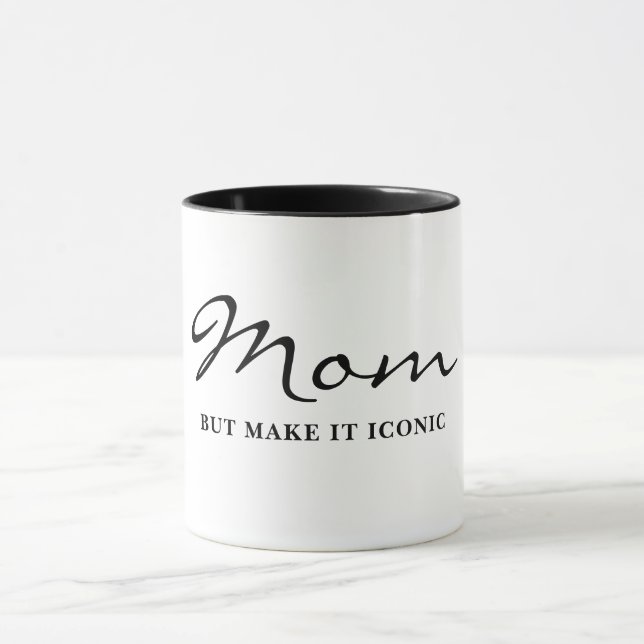 Iconic Fun Witty Cool Mom Coffee Mug Tasse (Zentrum)