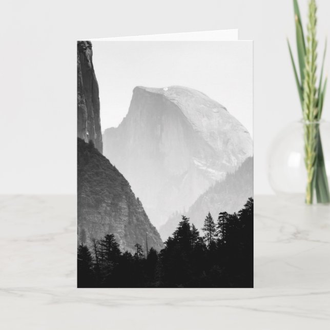 Iconic Halb Dome Rock Face | Yosemite Valley Karte (Vorderseite)
