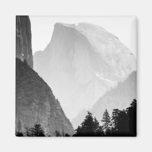 Iconic Halb Dome Rock Face   Yosemite Valley Magnet