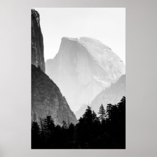 Iconic Halb Dome Rock Face   Yosemite Valley Poster