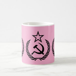Iconic Hammer, Sickle und Star Symbolismus Design Kaffeetasse