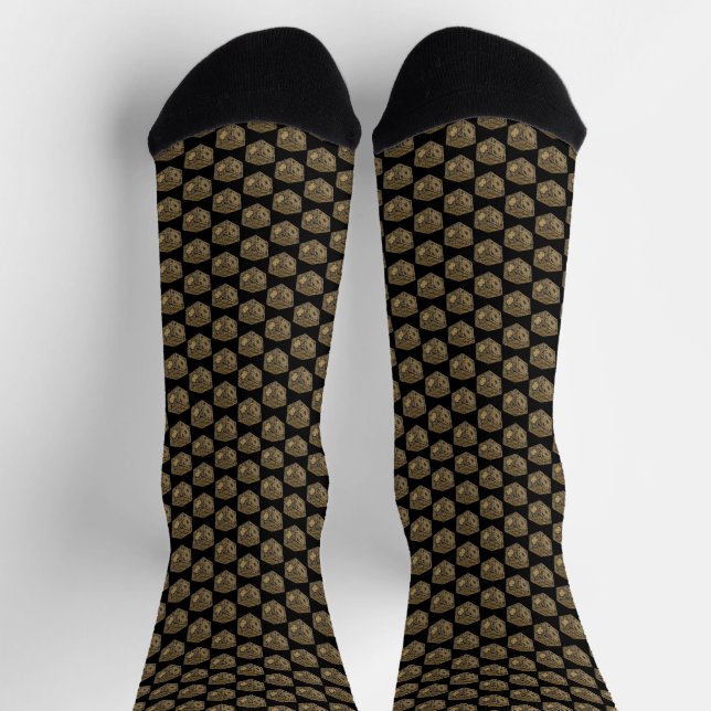 Iconic Horror Puzzle Box Crew Socken (Oben)