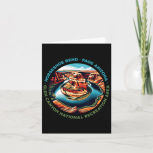 Iconic Horseshoe Bend Wanderung Glen Canyon Page A Karte