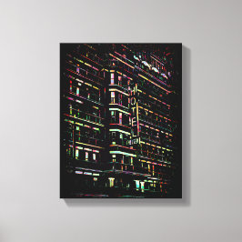 Iconic Hotel Chelsea New York Box Leinwand
