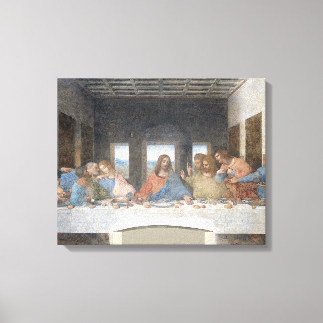Iconic Leonardo da Vinci Das letzte Abendessen Leinwanddruck (Vorderseite)