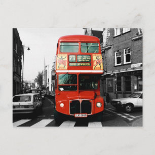 Iconic London Bus Postcard Postkarte