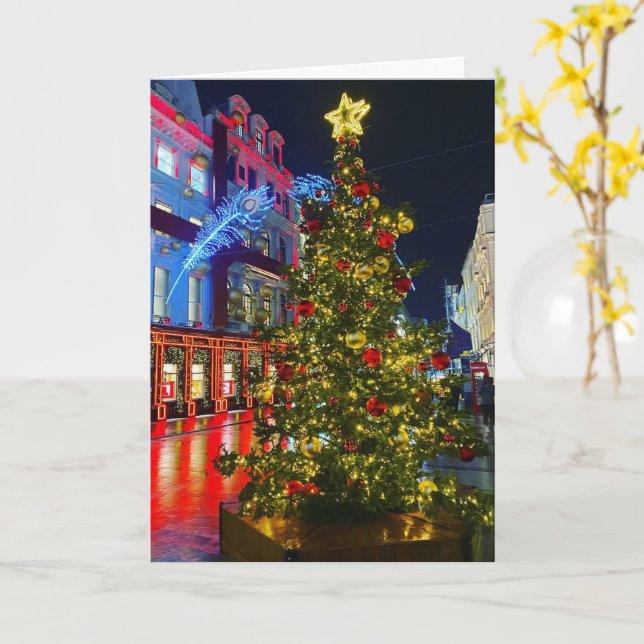 Iconic London - Christmas Karte (Gelbe Blume)