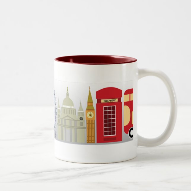 Iconic London-Tasse Zweifarbige Tasse (Rechts)