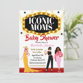 Iconic Mamas Kinderdusche Einladung