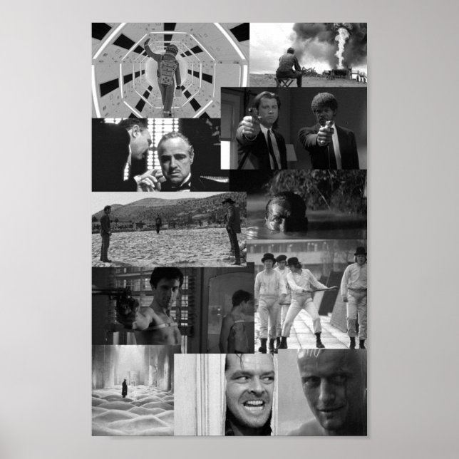 Iconic Movie Szene Collage Poster (Vorne)