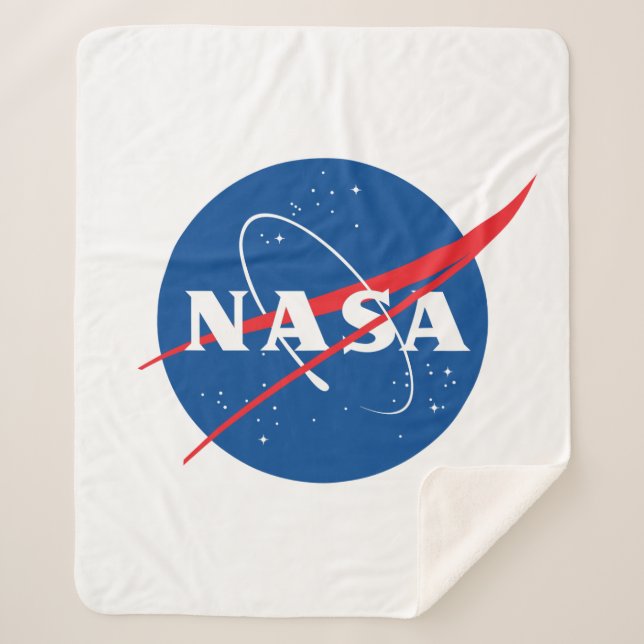 Iconic NASA 50" x 60" Sherpa Throw Blanket Sherpadecke (Vorderseite)