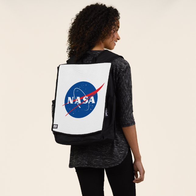 Iconic NASA AOP Rocket White Rucksack (Ausgewaschen)