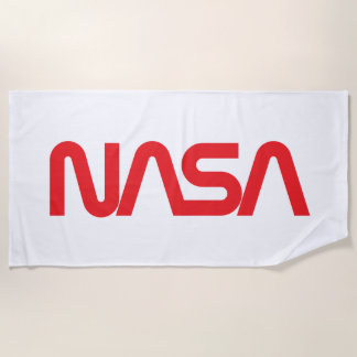 Iconic NASA Circa Beach Handtuch (Rocket White)