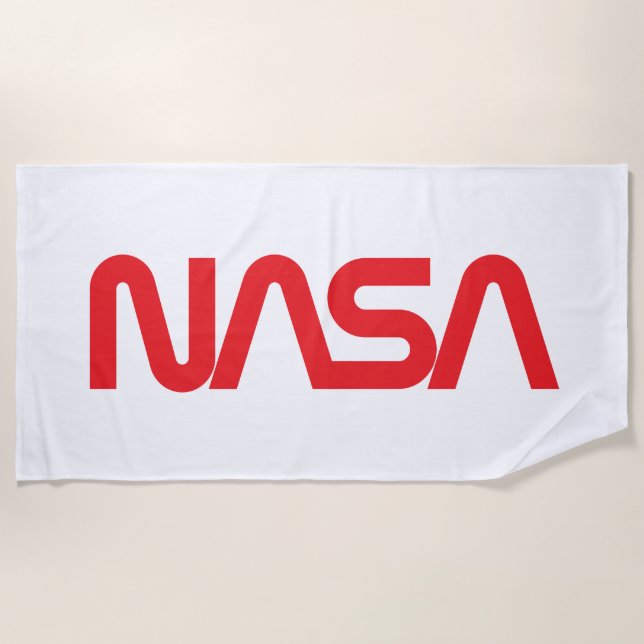 Iconic NASA Circa Beach Handtuch (Rocket White) (Vorderseite)