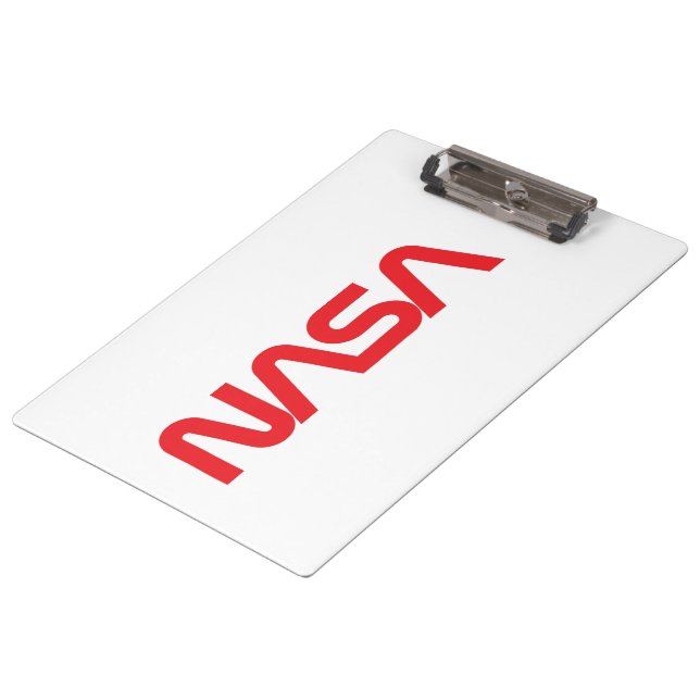 Iconic NASA Circa Clipboard (Rocket White) Klemmbrett (Schrägansicht)