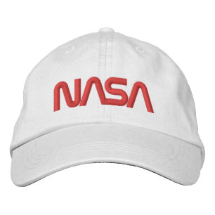 Iconic NASA Circa Rocket White Cotton Bestickte Baseballkappe