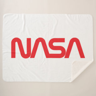 Iconic NASA Circa Sherpa Blanket (Rocket White) Sherpadecke