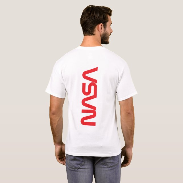Iconic NASA Circa-T - Shirt (nur hinten) (Schwarz voll)