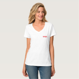 Iconic NASA Circa Women's Rocket White Cotton T-Shirt