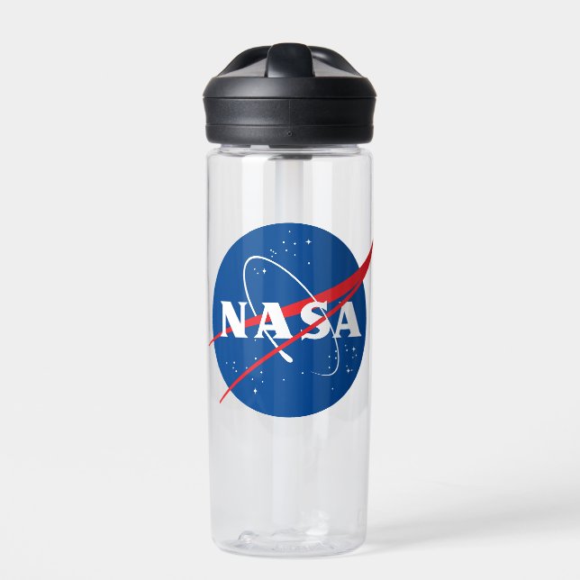 Iconic NASA Clear 20 oz Trinkflasche (Vorderseite)
