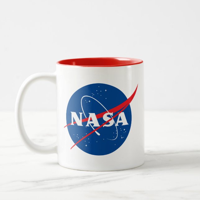 Iconic NASA Comet Red Trim Keramik Tasse (Links)
