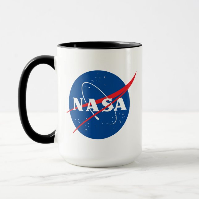 Iconic NASA Eclipse Black/White Keramik Bistro Tas Tasse (Links)