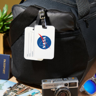 Iconic NASA Gepäckanhänger (Raketenweiß)