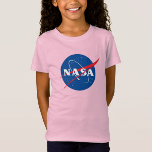 Iconic NASA Girls’ Premium Celestial Pink T - Shir T-Shirt