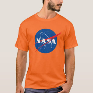 Iconic NASA Heavy Cotton T - Shirt (Launch Orange)