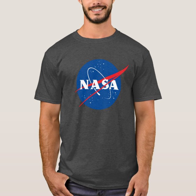 Iconic NASA Heavy Cotton T - Shirt (Meteorite Gray (Vorderseite)