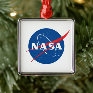 Iconic NASA Holiday Ornament (Platz) Aus Metall