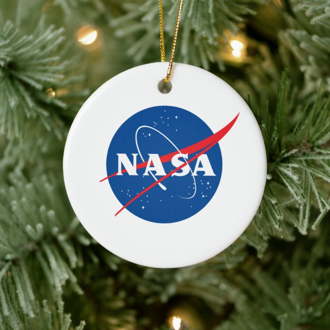 Iconic NASA Keramik Holiday Ornament (Kreis) (Baum)