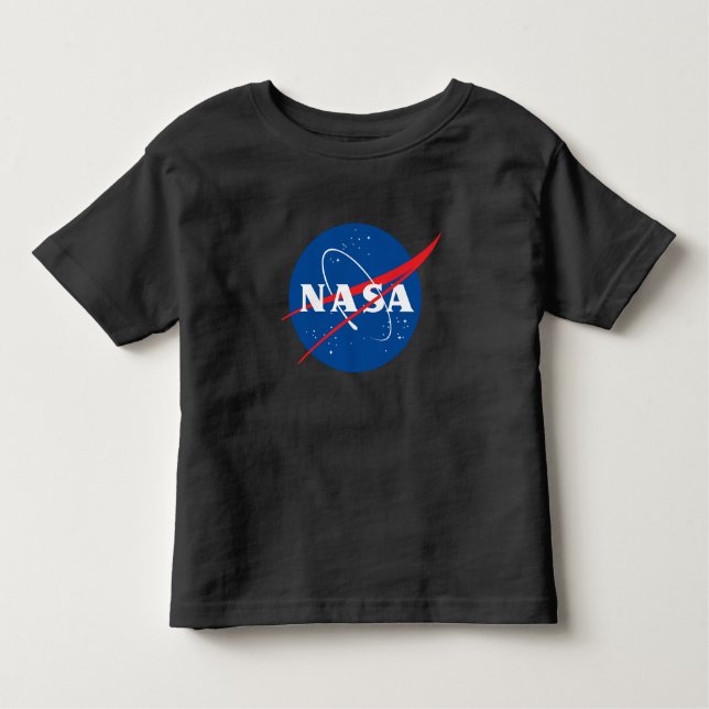 Iconic NASA Kleinkind T - Shirt (Eclipse Black) (Vorderseite)