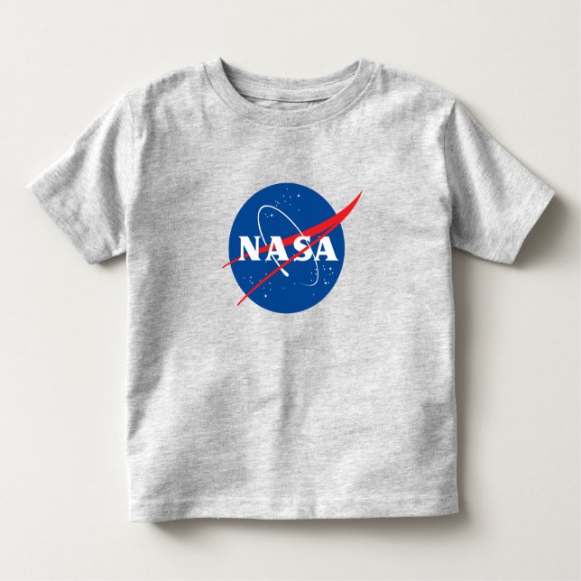 Iconic NASA Kleinkind T - Shirt (Mercury Gray) (Vorderseite)