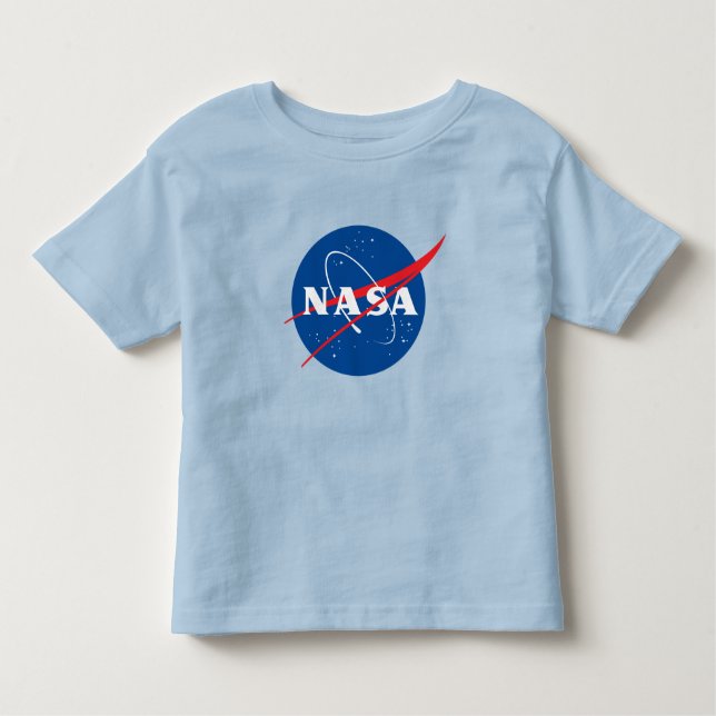 Iconic NASA Kleinkind T - Shirt (Uranus Blue) (Vorderseite)