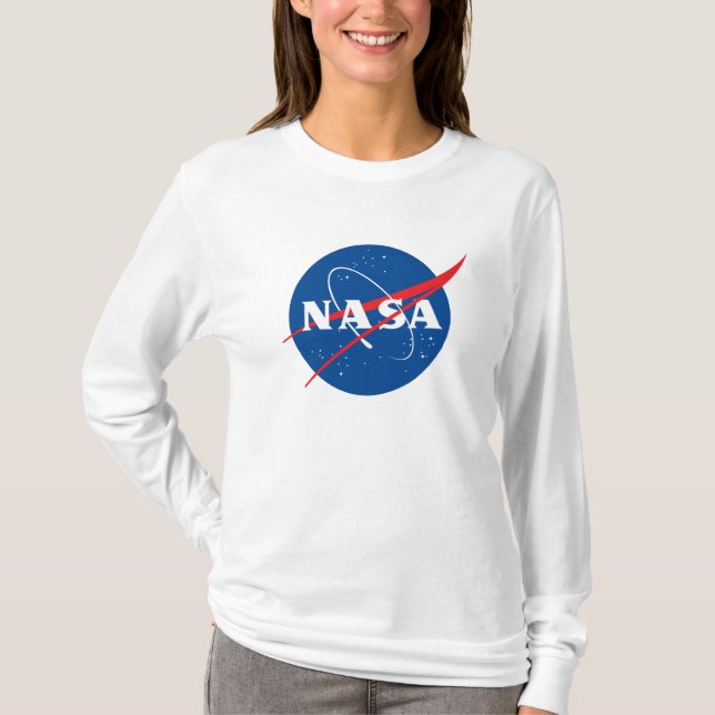 Iconic NASA Women's L/S T - Shirt (Rocket White) (Vorderseite)