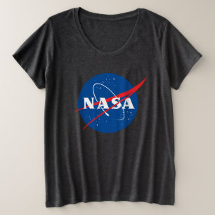 Iconic NASA Women's Plus T - Shirt (Meteorite Gray