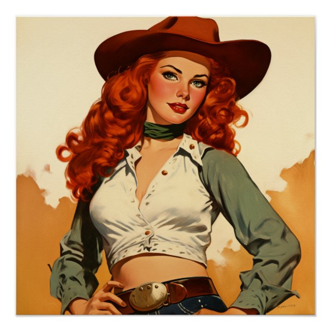 Iconic Old West Elegante: Wild West Whispers Poster (Vorderseite)