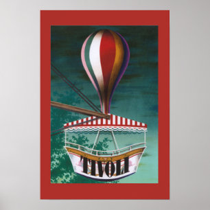 Iconic Vintages Tivoli Vergnügungspark-Plakat Poster