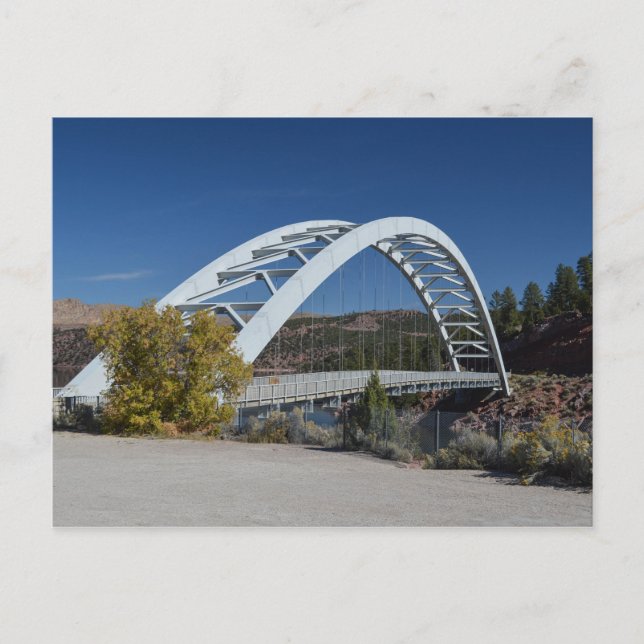 Iconische Brücke bei der Flamingschlucht Seepromen Postkarte (Vorderseite)
