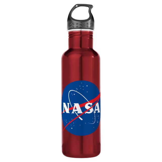 Iconische NASA Mars Red Steel Flasche (24 oz.) Edelstahlflasche (Vorderseite)
