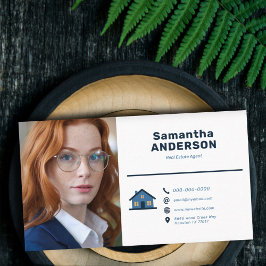 Icons & Custom Foto - Real Anwesen Agent Visitenkarte